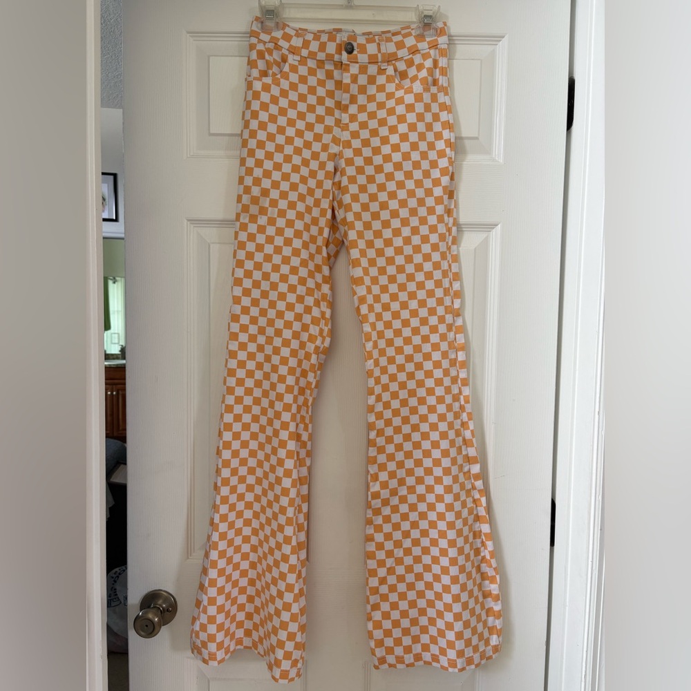 Hollister Flare Checkered Pants